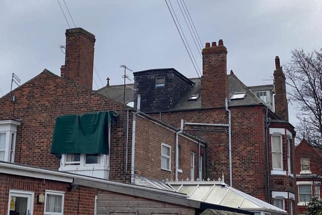 A picture of Clifton House Residential Care Home, in Clifton Avenue, Hartlepool, following Friday evening's fire.