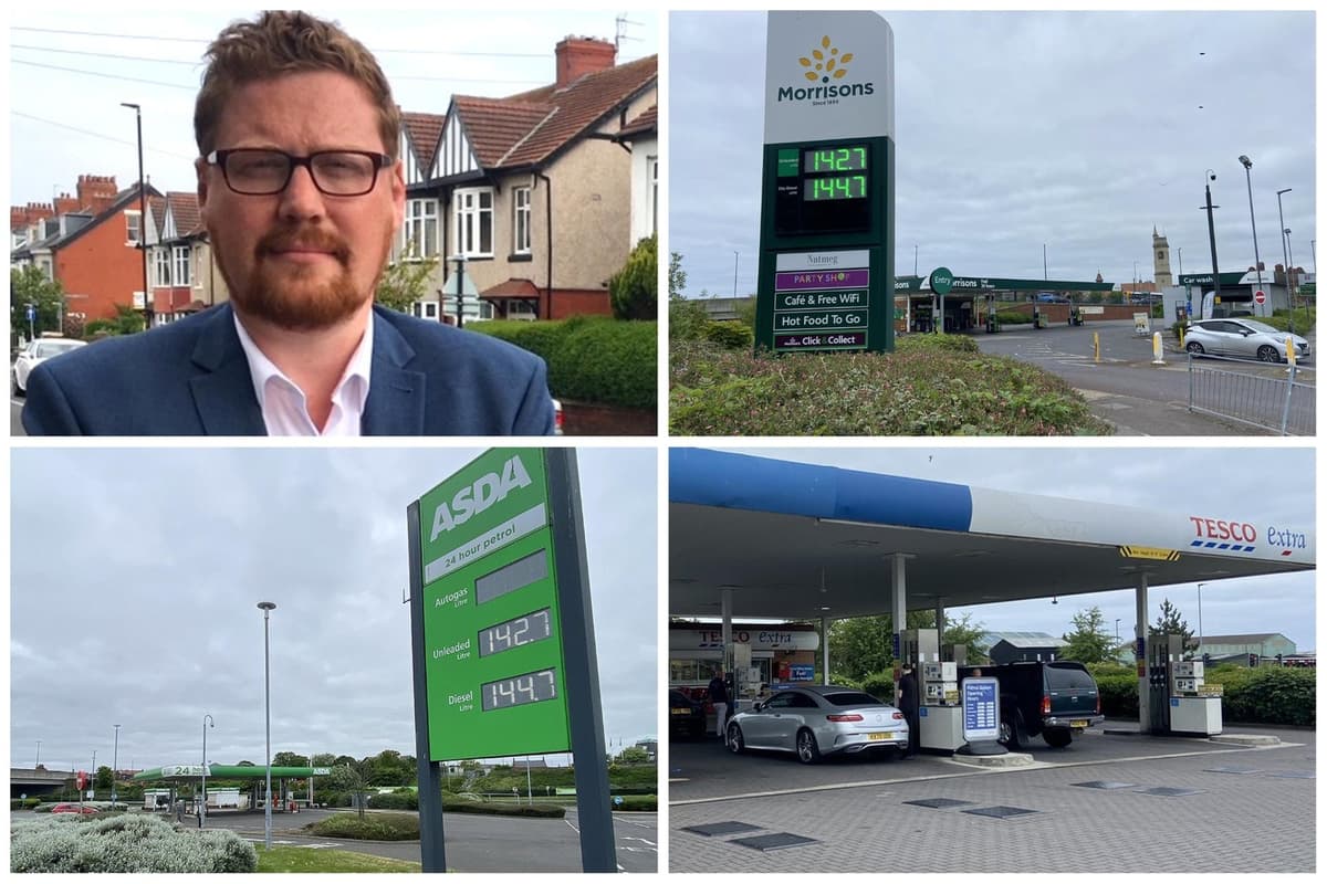 Why does unleaded petrol cost up to 6p cheaper at Tesco, Morrisons and Asda in the Tees Valley compared to Hartlepool?