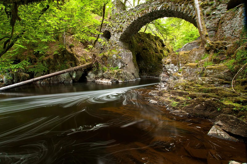 It doesn't get much more tranquil than the Hermitage in Perthshire - a stretch of forest that was orginally designed as a playground for the Duke of Atholl over 200 years ago. Douglas fir-lined paths lead to the spectacular Black Linn Falls and the pretty folly of Ossian's Hall.