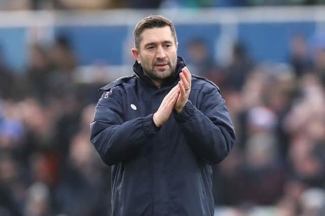 Graeme Lee could not hide his disappointment as Hartlepool United suffered a late defeat at the Memorial Stadium against Bristol Rovers. (Photo by George Wood/Getty Images)