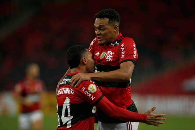 Rodrigo Muniz playing for Flamengo.