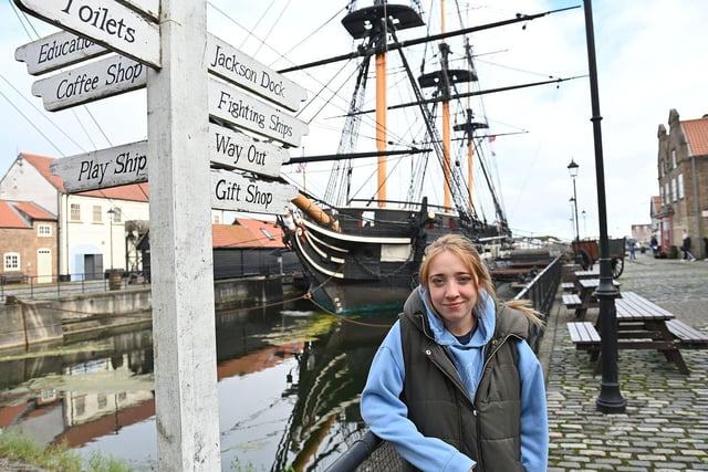 Laura Hay is photographed at Hartlepool's National Museum of the Royal Navy. Picture by FRANK REID