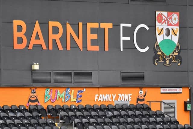 Hartlepool United will travel to Barnet for the first game of the 2023-24 National League season (Photo by JUSTIN TALLIS/AFP via Getty Images)