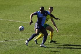 Uche Ikpeazu playing for Wycombe Wanderers.