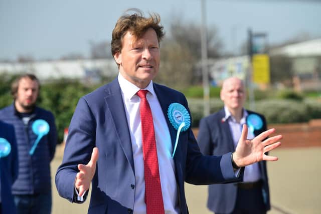 Richard Tice on the campaign trail ahead of the 2021 Hartlepool Parliamentary by-election. He has confirmed he will stand for Reform UK in town at the next General Election.