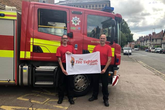 Stuart (left) is a group manager for Hereford and Worcester Fire and Rescue Service but was born and still has roots in Hartlepool.