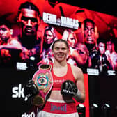 Savannah Marshall after her WBO world middleweight title defence against Maria Lindberg.