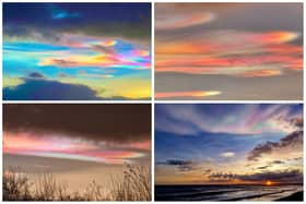 Did you see these beautiful 'rainbow clouds' over Hartlepool?