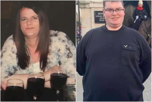 Jan and Adam before their weight loss journey.