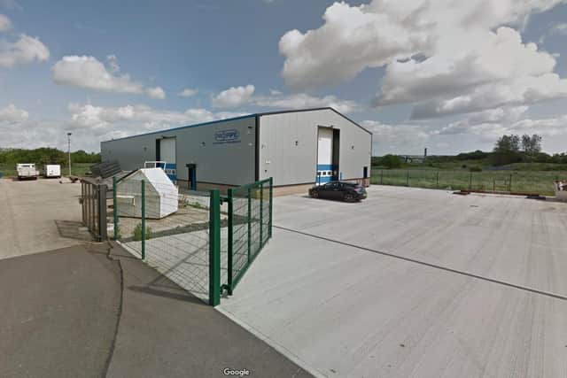 The fire broke out at Propipe's Hartlepool base, causing damage to the workshop inside its industrial unit. Image copyright Google.