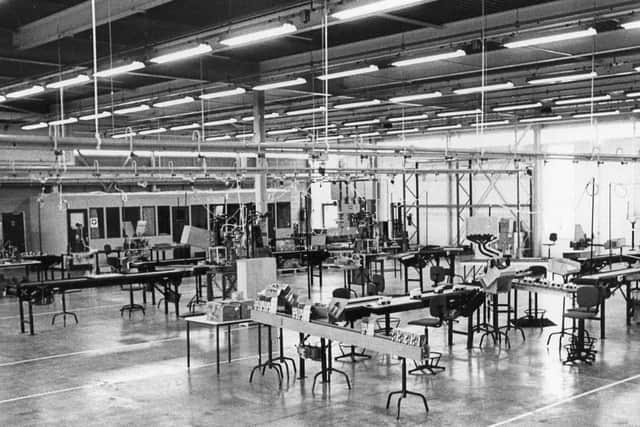 A production line at the Fisher Price factory.