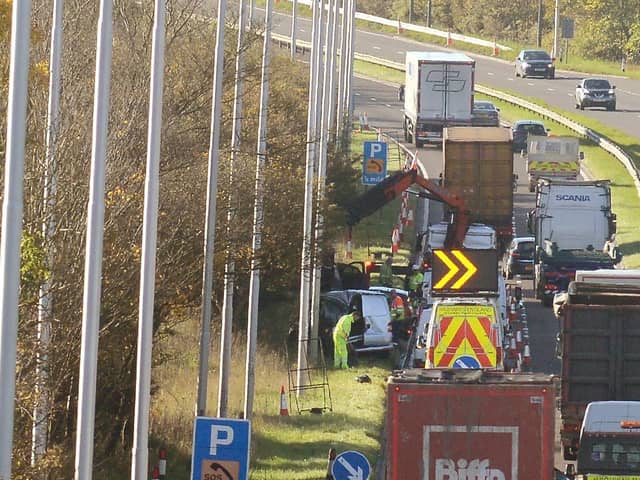 The A19 southbound has partially reopened after the collision.