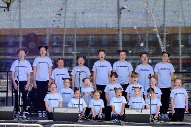 Youngsters from Miss Toni's Academy gave a great performance on the main Moon Stage. Picture: Carl Gorse