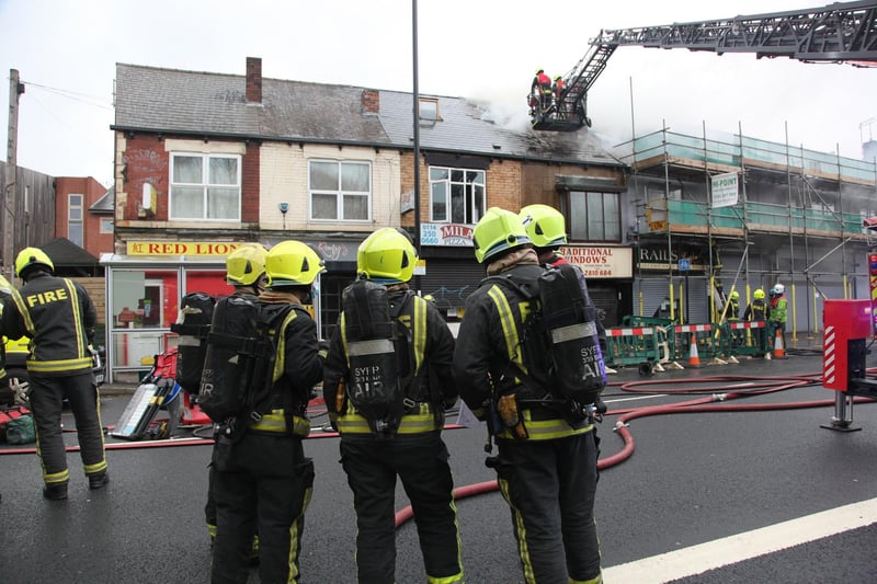 Around 40 firefighters were involved in the operation and they thanked local businesses who provided hot drinks and refreshments throughout the day, including Create Coffee and The Crown Inn.