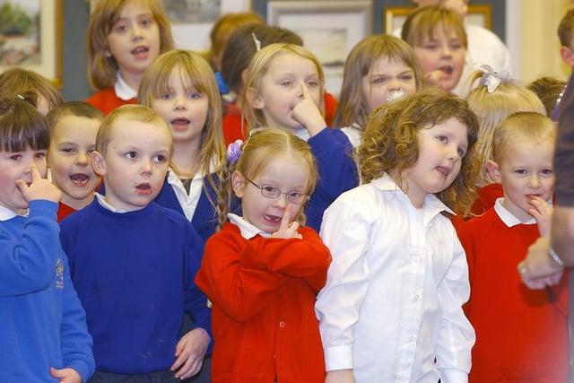 These pupils had fun when they were invited to sing at the Central Library 18 years ago.
