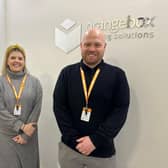 Imogen Oliphant and Orangebox Training Solutions' recruitment and partnership manager, Ross Leighton.