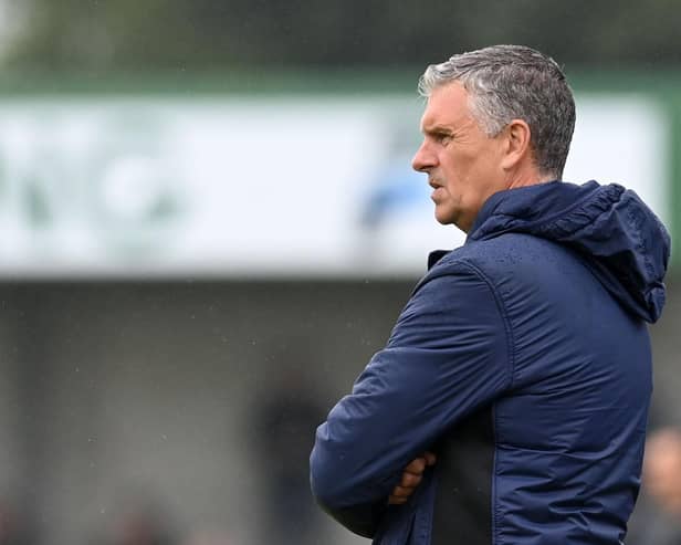 John Askey provided an injury update on his Hartlepool United squad following the goalless draw with Blyth Spartans. Picture by FRANK REID