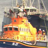 RNLI volunteers in Hartlepool were called out to assist the stricken 80 ton fishing vessel which had suffered a mechanical failure. Photo: RNLI/Tom Collins.
