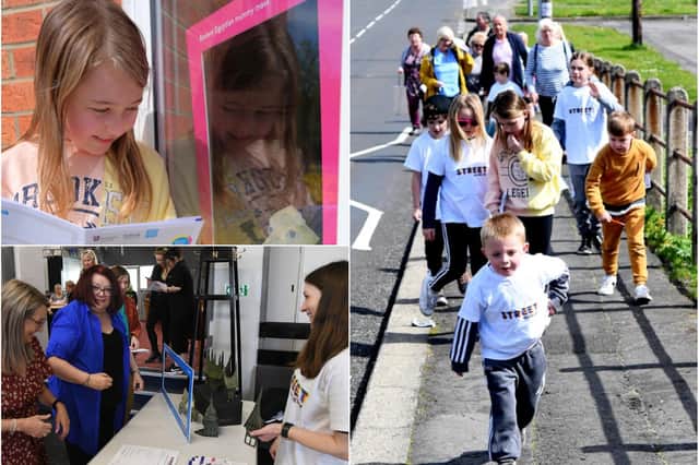 The street museum and treasure hunt in Blackhall. Photo: Alan Sill Photography.