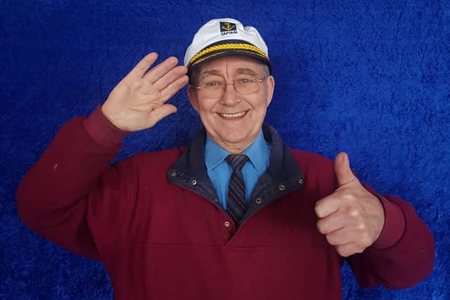 Cedric Williams of Hartlepool Marine Supplies in Brenda Road wears a sea captain's hat in aid of Brain Tumour Research's national Wear A Hat Day on March 25.