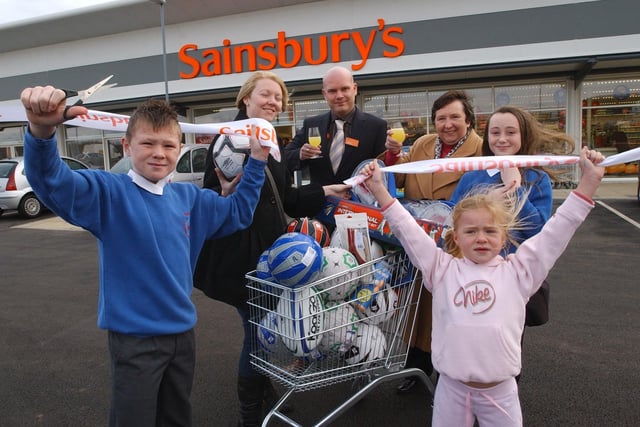 Sainsbury's new store at Middle Warren was opened in 2008 and pupils from Throston Primary School went along to help with the celebrations.
