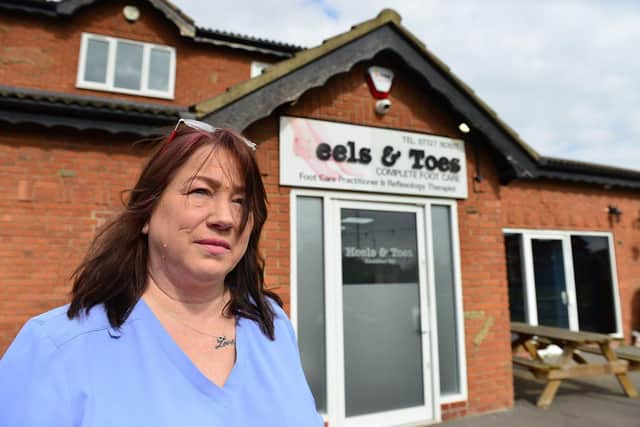 Sue Donnelly, owner of Heels & Toes, in Warrior Drive, Seaton Carew.
