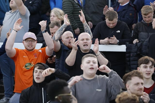 Fans were in good voice as Hartlepool beat Aldershot 2-0. Photo: Mark Fletcher | MI News