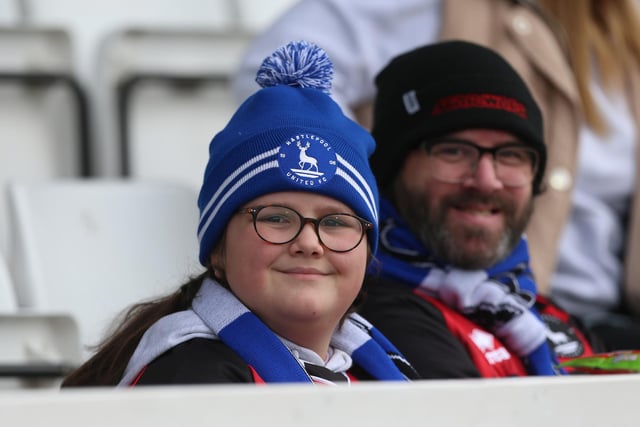 Hartlepool United supporters turned out for the League Two fixture with Northampton Town. (Photo: Mark Fletcher | MI News)