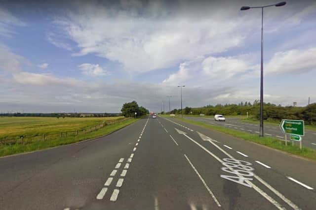 The collision happened on the A689 near Greatham and Claxton.