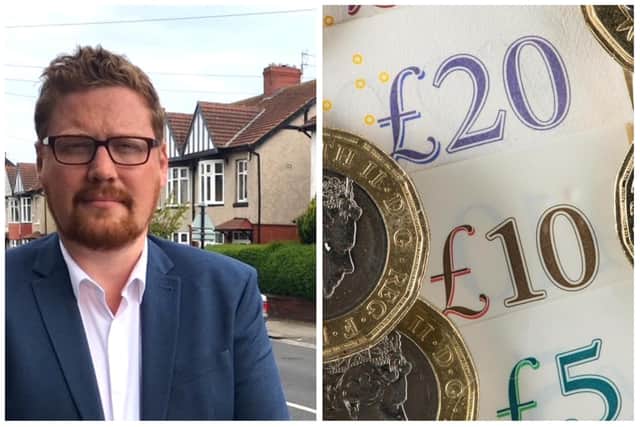 Hartlepool Labour parliamentary candidate Jonathan Brash is calling for support for town businesses and charities due to rising costs.