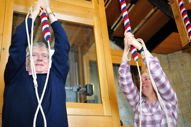 Hartlepool bell ringers Andrew Frost and Barbara Busby marked St George's Day 8 years ago in a very special way.
