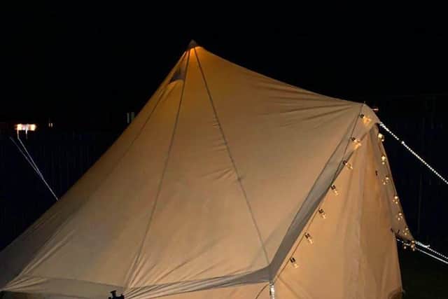 One of the teepees.