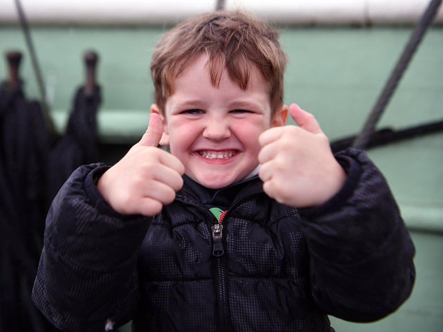 Finley Forsyth gives us a cheeky grin.