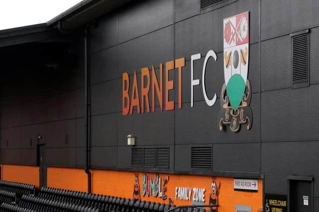 BARNET, ENGLAND - MARCH 18: General view outside The Hive stadium, home of Barnet FC, The London Bees and Tottenham Hotspur Women.  Barnet have announced that they have put all non-playing staff on notice amid the coronavirus pandemic. on March 18, 2020 in Barnet, England. (Photo by Catherine Ivill/Getty Images)