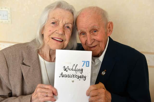 Kenny and Eileen Heslop celebrate 70 years of marriage on September 2.