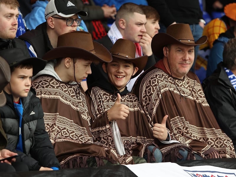 A neat hat trick from three Poolies at Stockport County in 2023.