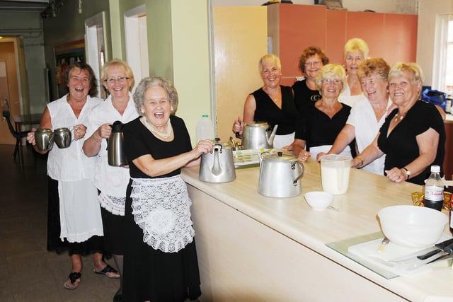 Tea ladies pictured at the Greatham Community Centre event in 2013.