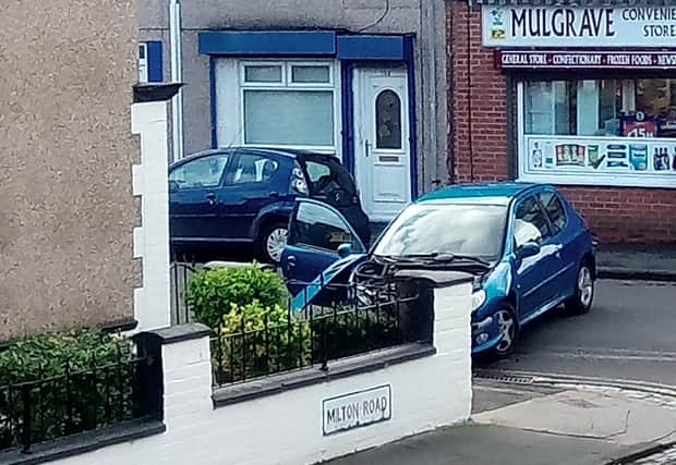The incident at the junction of Milton Road and Mulgrave Road, Hartlepool, at around 4pm on Thursday, October 15.