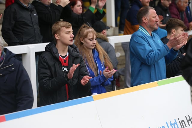 Pools were relegated despite their 3-1 win over Barrow. (Photo: Mark Fletcher | MI News)
