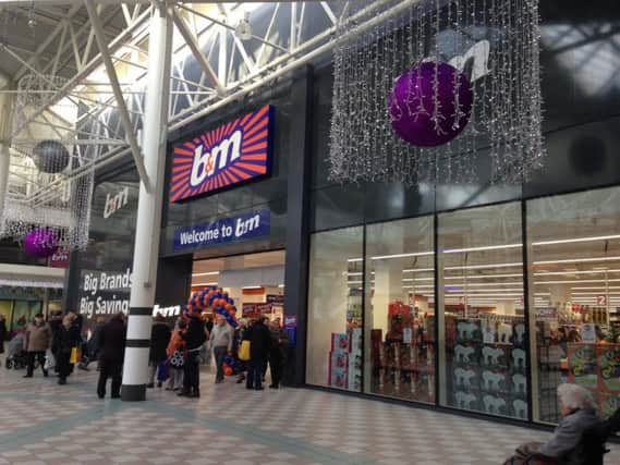Shoppers check out the new B&M shop in Hartlepool's Middleton Grange Shopping Centre.