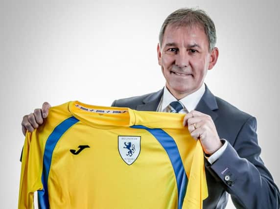 Bryan Robson with a Billingham Juniors shirt ahead of his return to the area on March 17 at the Swan, Billingham.