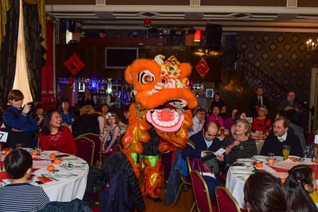 The Lion Dance at the Hartlepool Chinese Association annual New Year Celebrations at the Best Western Grand Hotel, on Sunday.