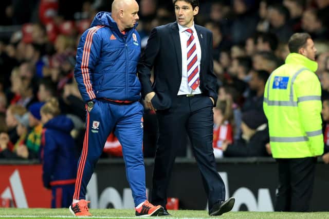 Agnew and former Middlesbrough boss Aitor Karanka, who left the club last week.