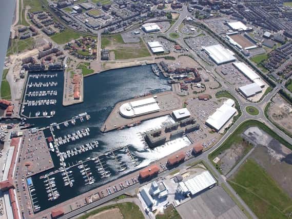 An aerial view of Hartlepool