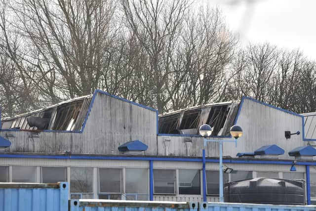 The aftermath of the fire at Country Style Foods doughnut factory in Peterlee .