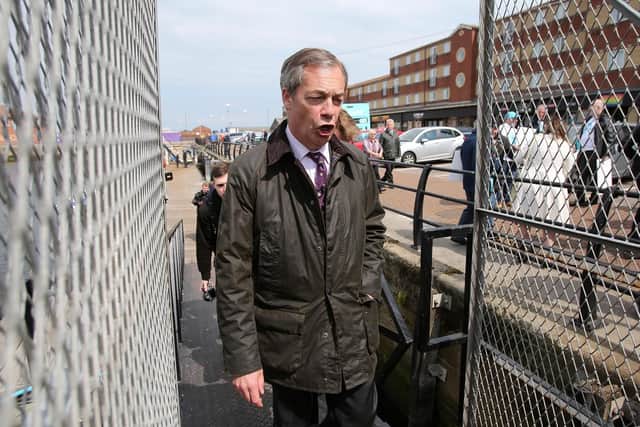 Mr Farage and the Brexit Party held an event in the North East over the weekend.