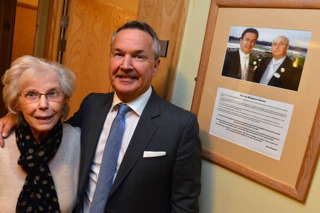 Chris Musgrave and mother Mary Musgrave officially open Alice House Hospice rooms in memory of Joe Musgrave