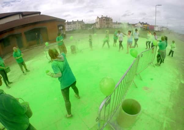 Action during a previous colour run in Seaton Carew on Saturday.