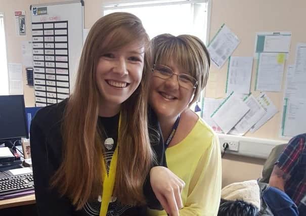 Addaction Hartlepool volunteer Kayleigh Connelly and Vicky Payne, community engagement co-ordinator at the charity.