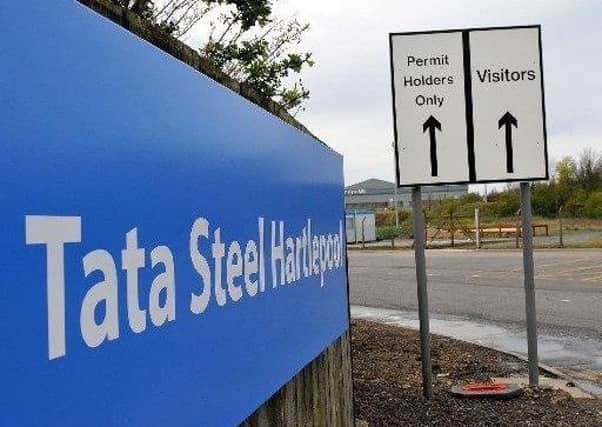 Tata Steel plant in Hartlepool